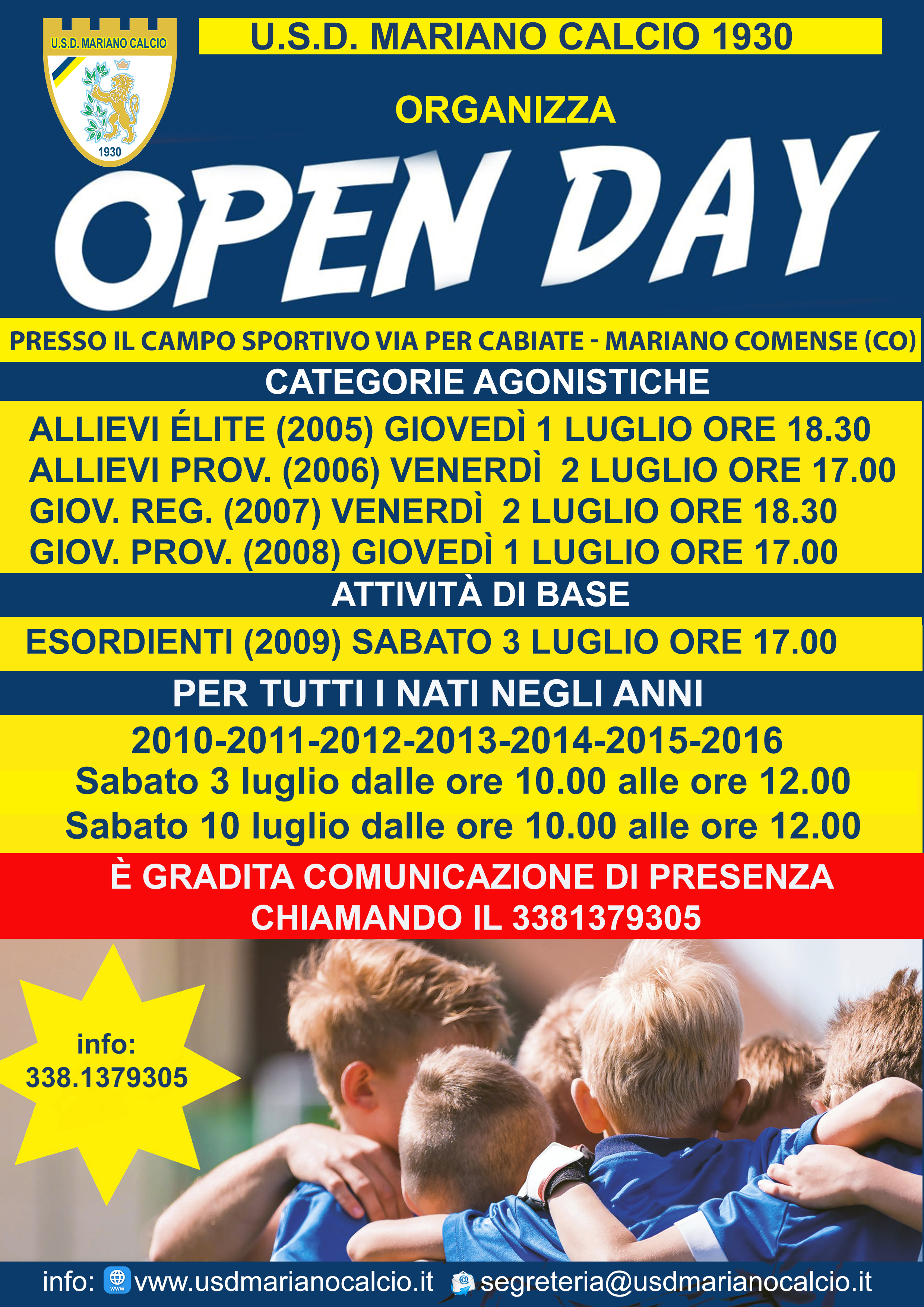open day LUGLIO 2021 ultimo